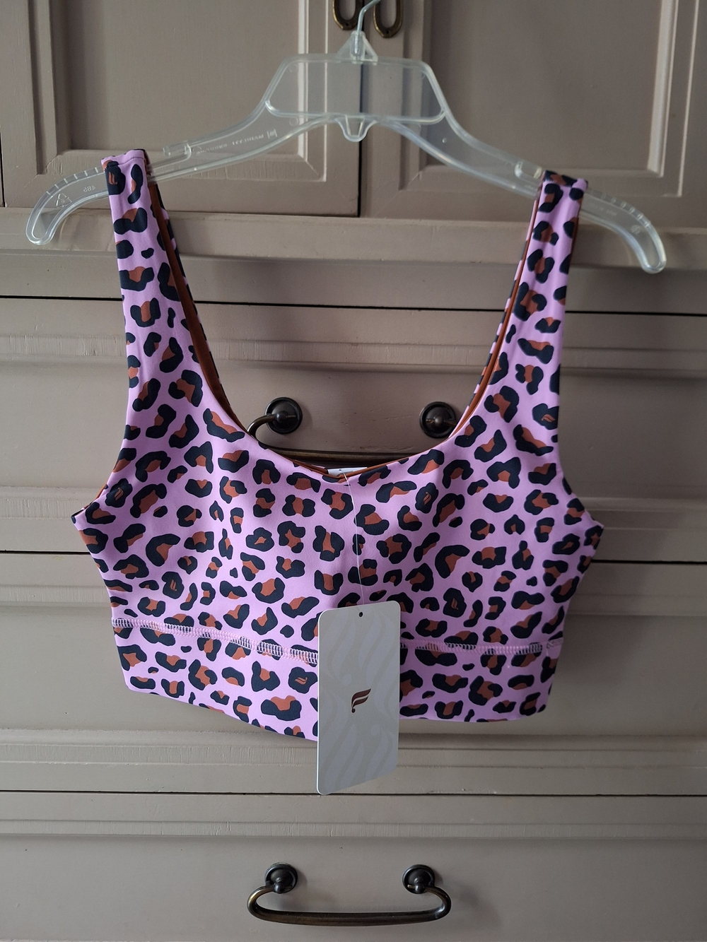 Fabletics Leopard Print Sports Bra Size S
